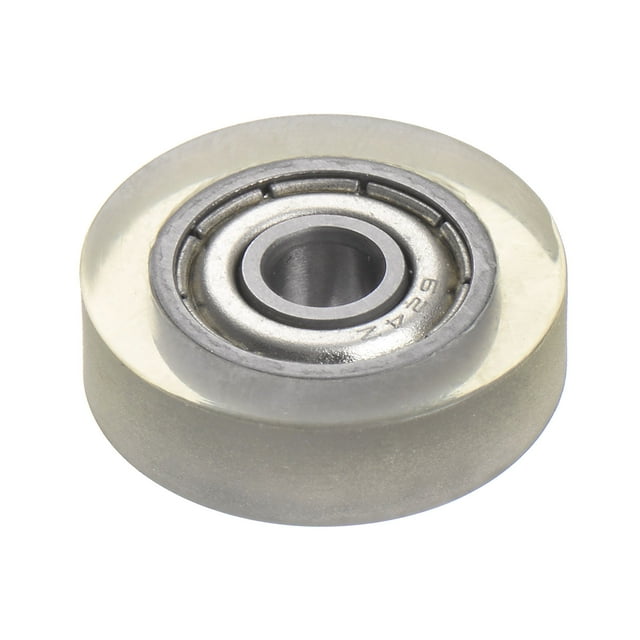 Unique Bargains Roulement à Rouleau à Poulie en PU 4x18x5 mm, Roue de Guidage Revêtue de Polyuréthane pour Usage Industriel, Vert