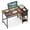 48" Rustic Brown, variant on 55" Industrial Computer Desk with Storage Shelves, Home Office Desk Study Writing Desk, Brown