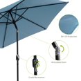 thumbnail image 3 of Greemotion Halo 9-foot Tilting Round UV 50+ Market Umbrella (No Base) Light Sapphire, 3 of 5
