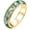 1-yellow gold, variant on Natural Moss Agate Wedding Rings for Women Men 10K 14K 18K Solid Gold Moss Agate Promise Ring Anniversary Christmas Jewelry Gifts