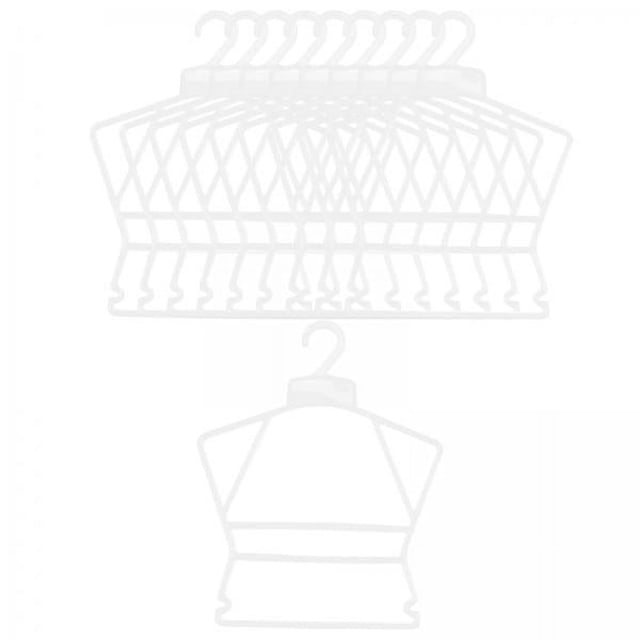Luzkey 2X 10Pcs Kids Coat Hanger Clothes Hanger Clothes Drying Rack for Skirt