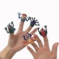 thumbnail image 1 of 5PCS Small Animal Finger Plush Cartoon Toy Simulation Finger Monsters Durable Lovely Plush Finger Toys, 1 of 7