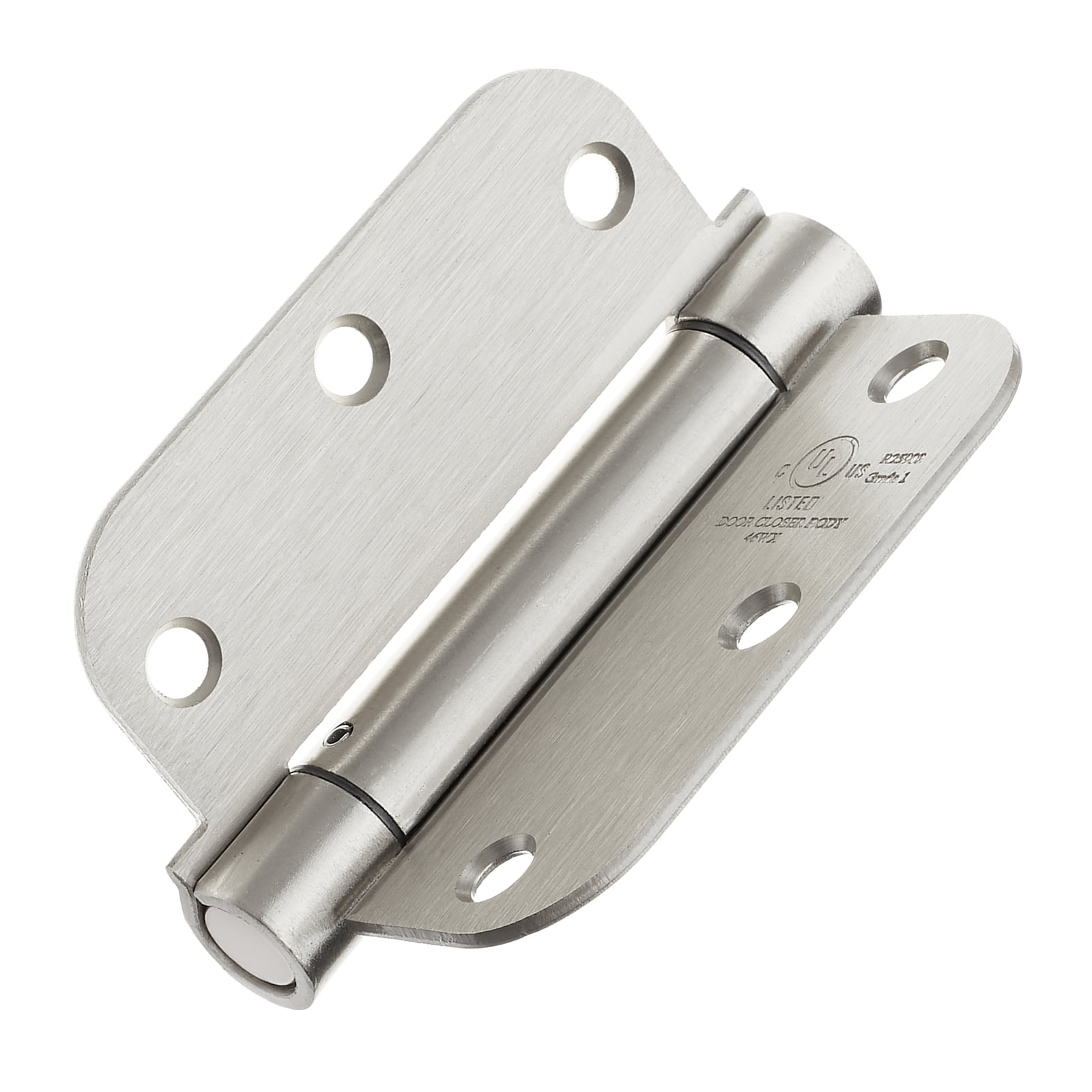 2 Pack UL Listed Cauldham Oil Rubbed Bronze Heavy-Duty 3-1//2 Self-Closing Spring Door Hinge with 5//8 Radius Corners
