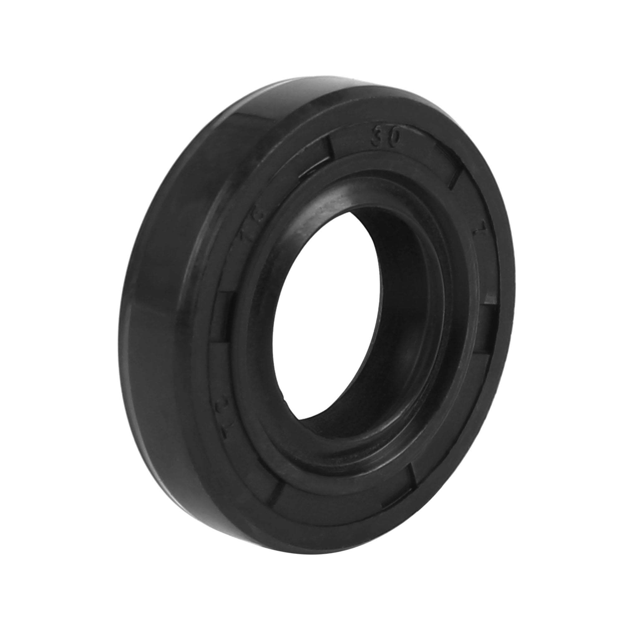 15mm x 30mm x 7mm Rubber Black Double Lip TC Oil Shaft Seal for Car