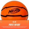 thumbnail image 2 of NERF Quietcourt Silent Foam Basketball - Official Size Quiet Ball for Indoor Dribbling Practice + Drills - 29.5" Inch Kids + Youth Basketball - Never Goes Flat Foam Construction, 2 of 11