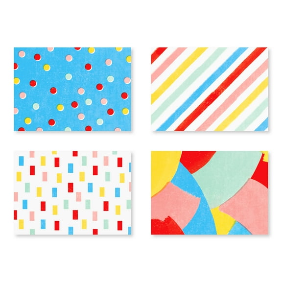 American Greetings All Occasion Mini Notes, Dots on Blue (4-Designs, 20-Count)