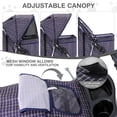 thumbnail image 5 of Lenesta 3-Wheel Pet Stroller for Small Dogs/Cats - Lightweight Foldable Jogger with Storage Basket & Cup Holder, Plaid, 5 of 24