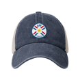 thumbnail image 2 of Paraguay National Football Team Cowboy Mesh Baseball Cap Navy Blue One Size, 2 of 5