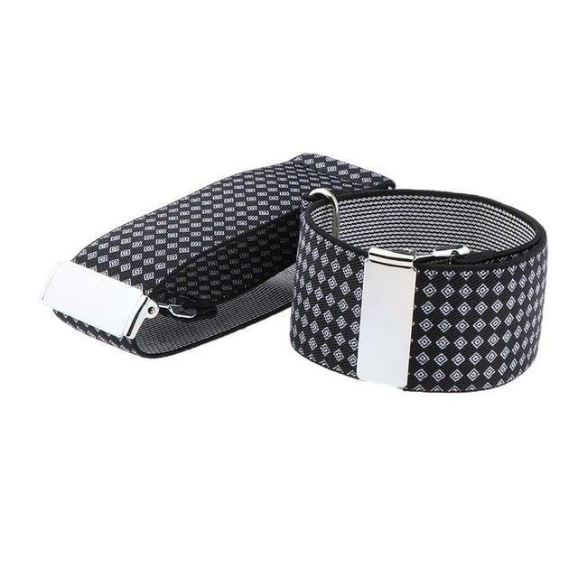 2 uds camisa manga soporte brazalete antielástico blusa liga para Negro Hugo Mangas