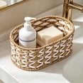 thumbnail image 7 of AOMXGD Natural Woven Storage Basket For Desk Coffee Table Snacks Cosmetics Small Items Organizer Tray, 7 of 7