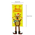 thumbnail image 4 of Ruiboury Christmas Themed Front Door Banner Hanging Decor Porch Sign Cloth Ornament Holiday Decoration, Animal, 4 of 6