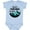 AE-Light Blue, variant on Dad's Hiking Buddy with Mountains and Trees Boys or Girls Baby Bodysuit