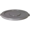 Continental Commercial Huskee 2001GY Receptacle Lid 20 gal Round Gray