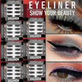 thumbnail image 2 of Delineador de ojos con purpurina de 7 colores, nuevo, autoadhesivo, sin pegamento, para sombras de ojos, pestañas postizas, pestañas rizadas, pegatinas de maquillaje de ojos | 6485106051066, negro, 2 of 5