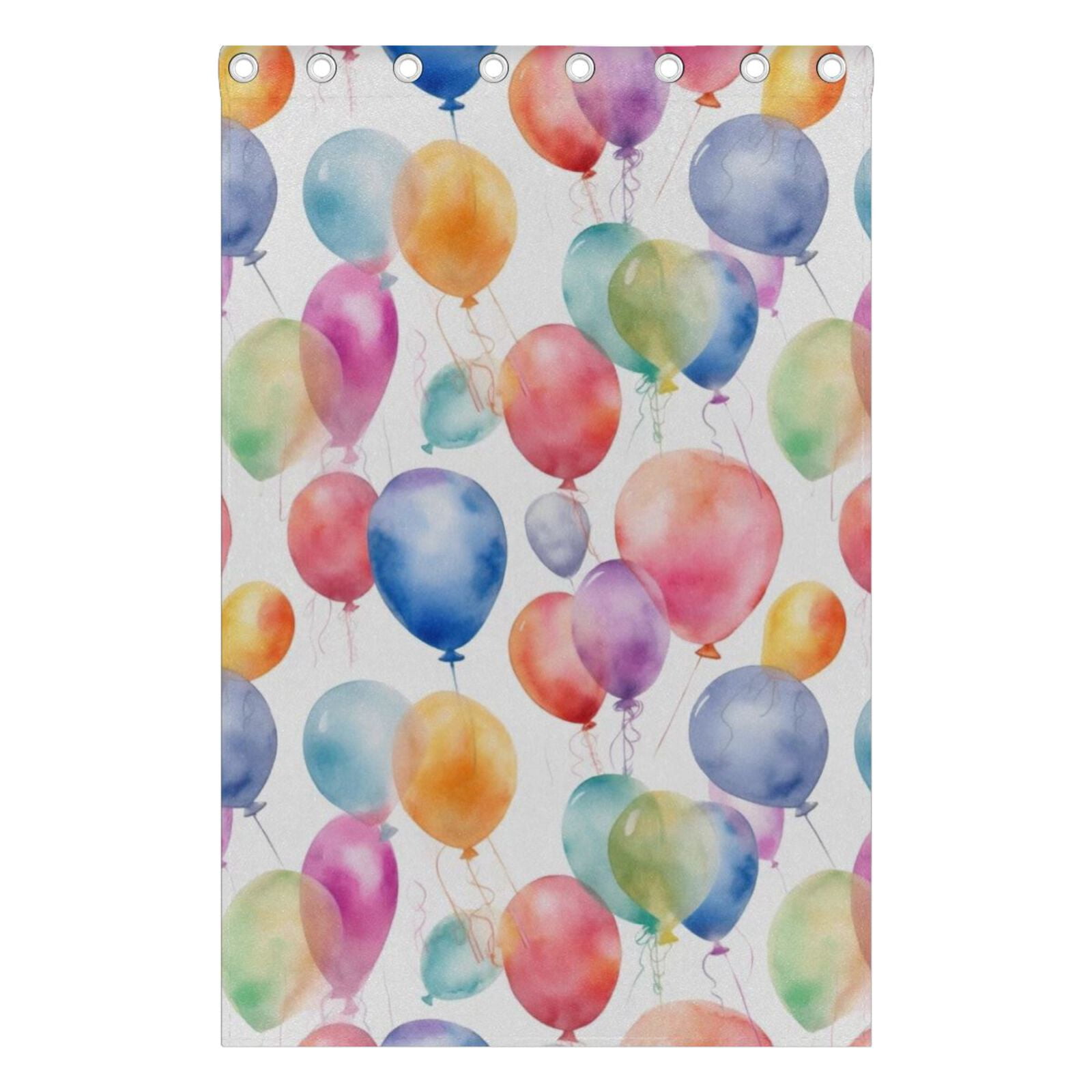 Balloons Black Out Curtains 84 Inch Length Curtains for Sliding Glass Doors Bedroom Living Room 2 Pack