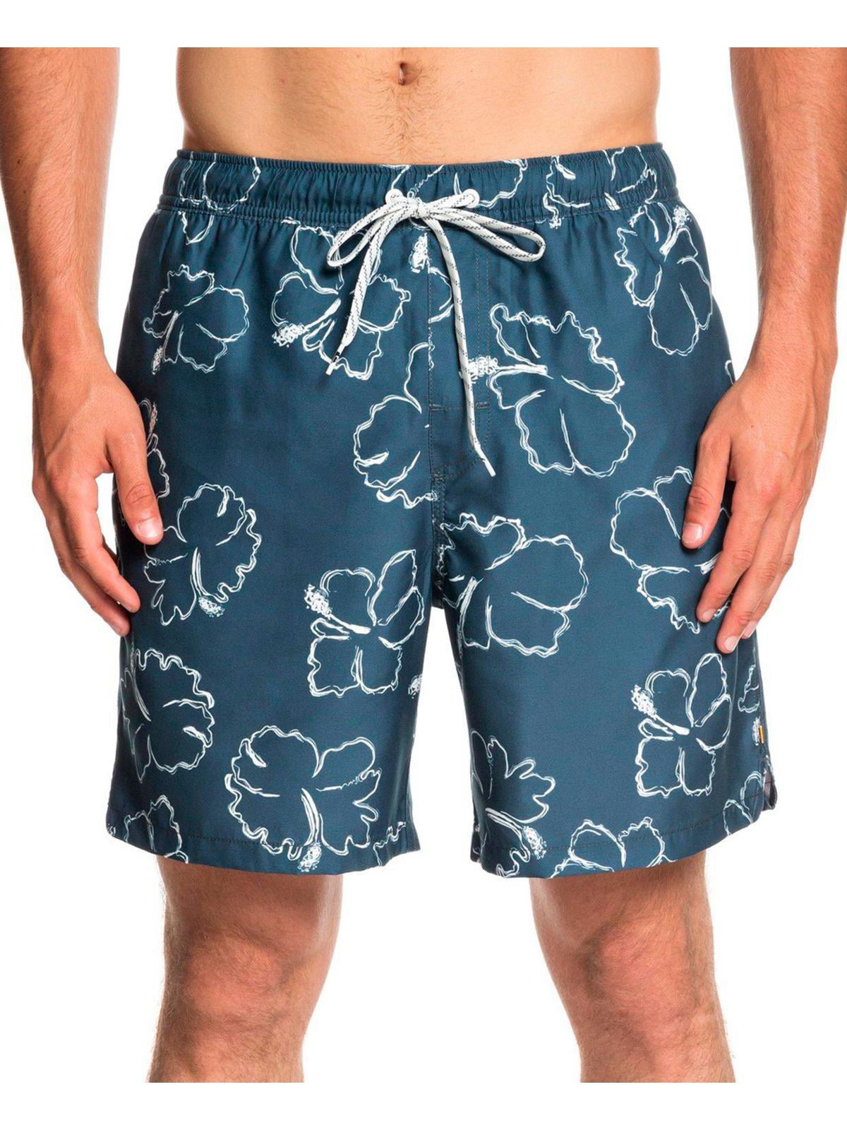 Quiksilver - Quiksilver Mens Seasick Printed Shorts Swim Trunks Blue ...