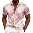 thumbnail image 4 of xfsWaSs Men's Hawaiian Shirt Short Sleeve Mens Shirts Tropical Print Button Down Shirts Summer Beach Shirt Casual Vacation Tops Versatile Blouse, 4 of 4