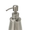 thumbnail image 4 of Dispensador de bomba de mano con revestimiento de vidrio, caja de acero inoxidable de níquel cepillado, dispensador de jabón líquido para manos recargable para baño y cocina, 4 of 5