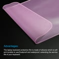 thumbnail image 4 of Protector de teclado de silicona para laptop de 15.6"-17.3" 14.2"x5.1" Rosa 2 piezas, 4 of 5