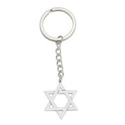 BASHI Star of David Necklace Hexagram Stainless Steel Jewish Women Star For Men