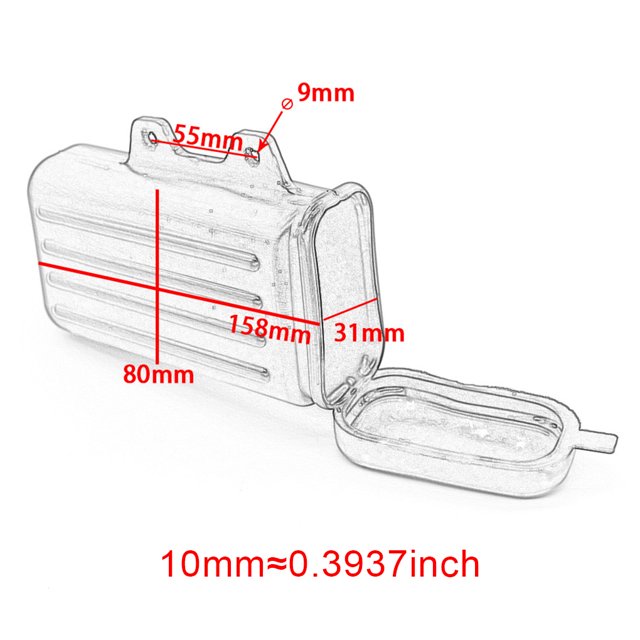 Toolbox Off-Road Modification Accessories Boxes Install Tools Case Holder Replacement for SUZUKIDR250 Djebel Tw200 Tw22