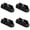 Black, variant on CJWD 4 Pack Sticky Pencil Holder, Flexible Silicone Pen Loop for Tablet Protective Case Cover, Self Adhesive Pen Grip Sleeve for Writing Pad (Grey)