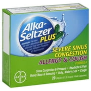 Bayer Consumer Care Alka Seltzer Plus Allergy & Cough Formula, 20 ea