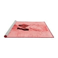 thumbnail image 2 of Ahgly Company Machine Washable Indoor Rectangle Abstract Red Modern Area Rugs, 8' x 10', 2 of 4