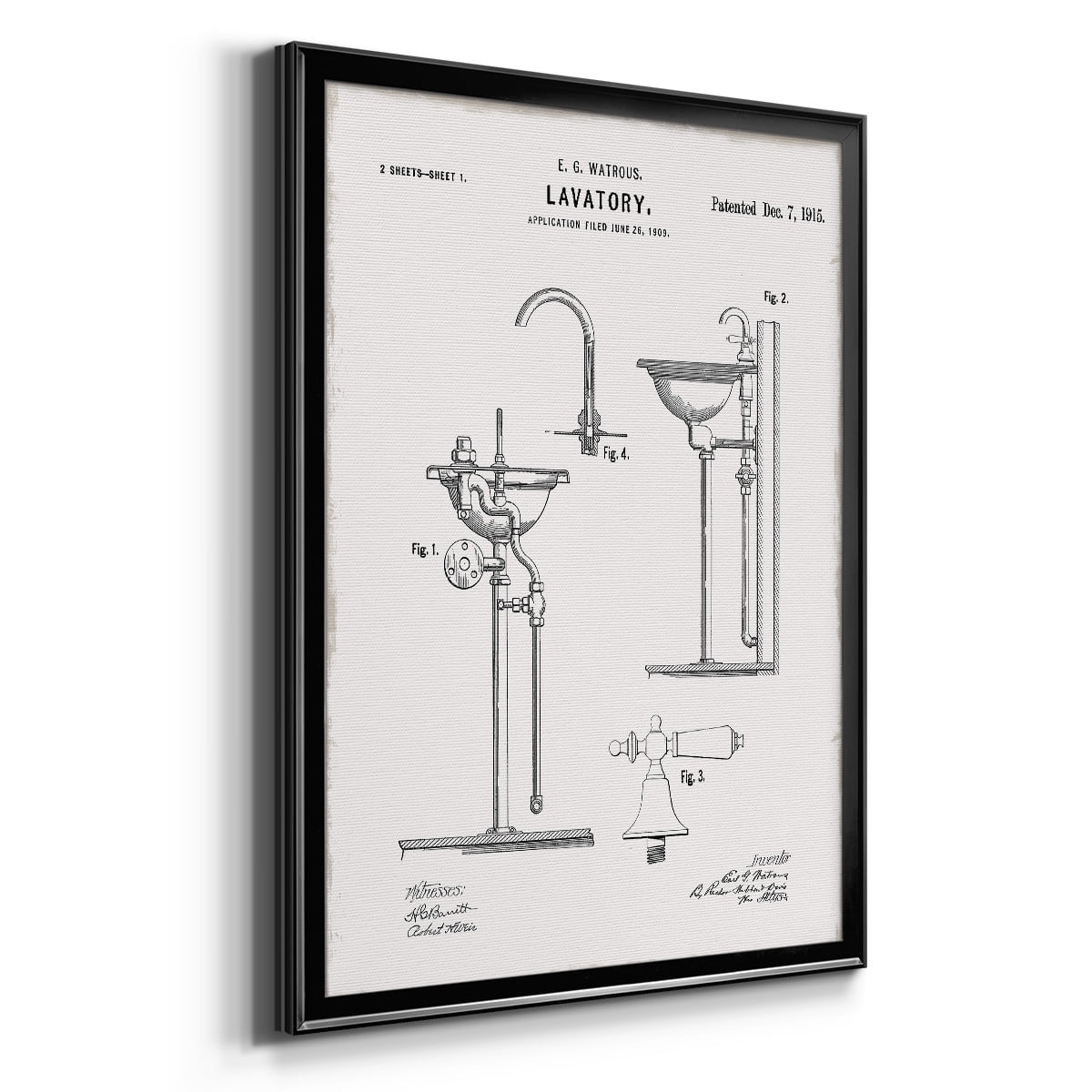 Vintage Sink II Premium Classic Framed Print - Ready to Hang