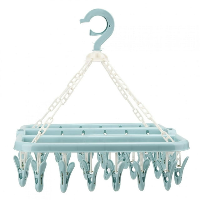 Laundry Clip, Socks Hanger, PP For Socks Baby Clothes Blue