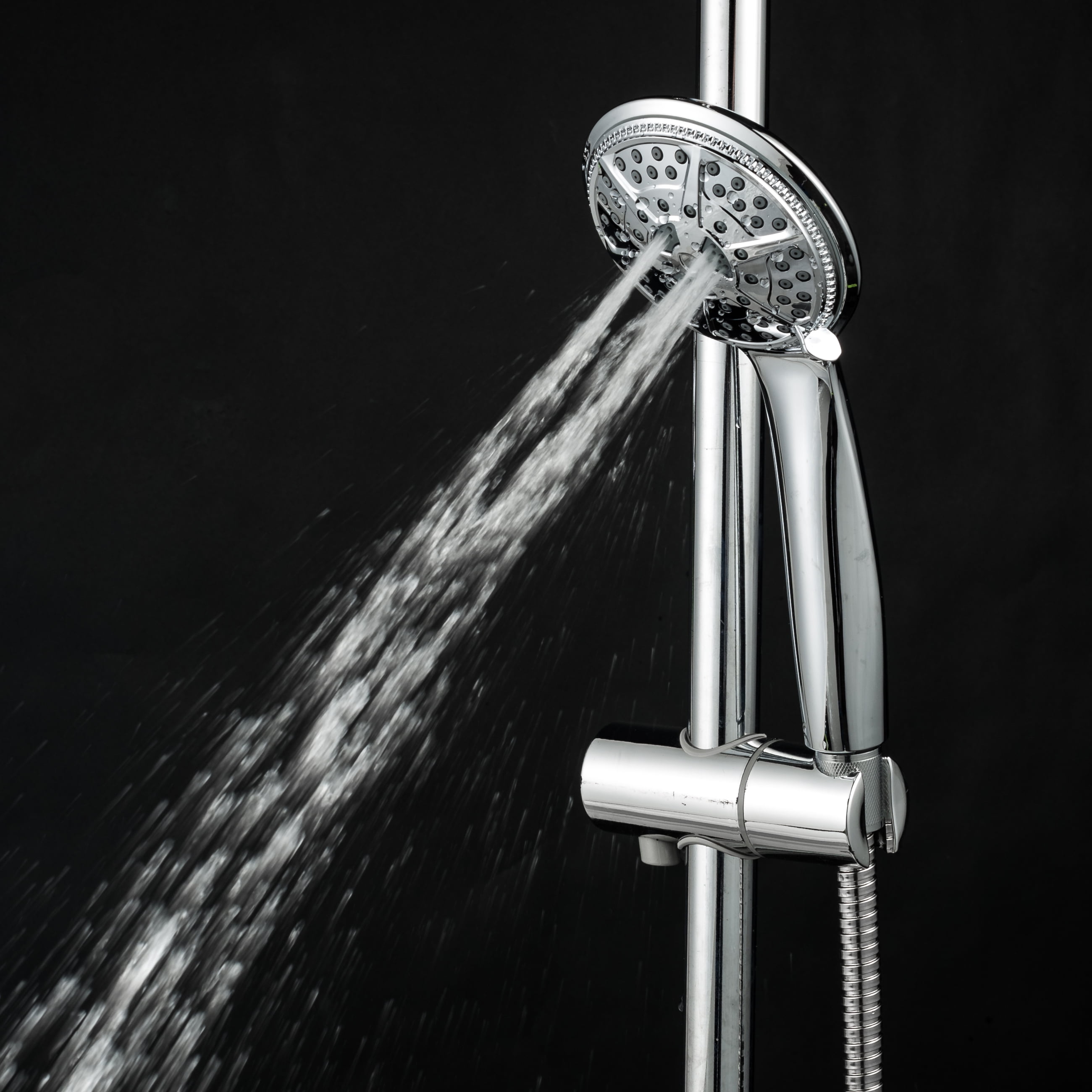 Ukoke 5-Way with High Pressure Shower Head, Hand Hold Chrome