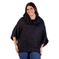 thumbnail image 3 of Plus Size Cowl Neck Dolman Sleeve Sweater Top, 3 of 11