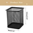 thumbnail image 3 of Pen Holder for Desk, Furenl Wire Mesh Pencil Cup Holder, Black Mesh Pencil Holder – Multifunctional Square Pen Cup for Stationery Organization, 3 of 9
