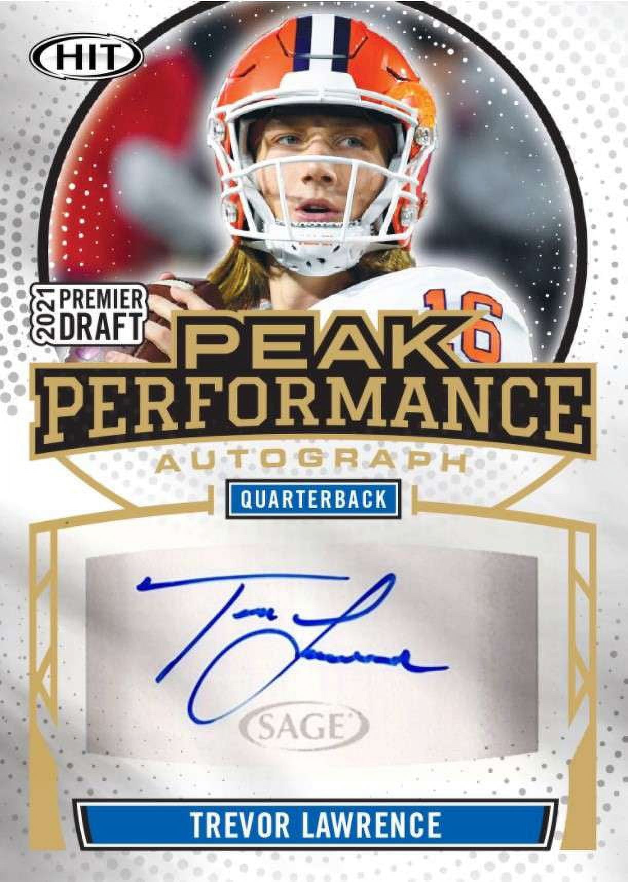 NFL 2021 Hit Premier Draft High Series Football Trading Card HOBBY Box (16 Packs, 16 Autographs)