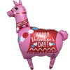 Llama Happy Valentine's Day Balloon 36"