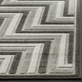 thumbnail image 3 of SAFAVIEH Cottage Maria Geometric Lines Indoor/Outdoor Area Rug Dark Grey/Light Grey, 9' x 12', 3 of 7