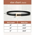 thumbnail image 3 of Timarkment 2 Pcs Women’s Belt Skinny Leather Belts for Women with Gold Buckle Ladies Waist Belt, 3 of 8