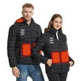thumbnail image 6 of Cadancy Heated Coat for Men Women 2 Temperature Modes 9 Heating Zones Long Sleeve Detachable Hooded Jackets Outdoor Cold Weather Thermal Washable Electric Quilted Jacket, 6 of 6