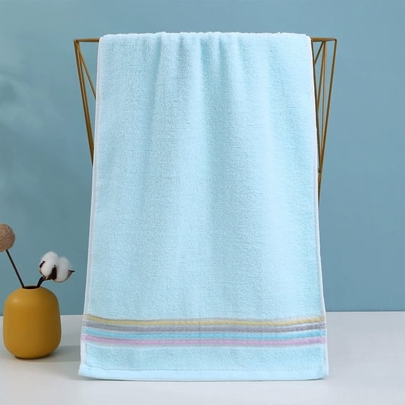 Kyusrd Cotton Hand Towels for Bathroom Gym,Dormitory essentials,Soft Absorbent Hand Towels for Face Spa Bath Gym Kitchen,Blue,32x72cm