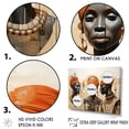 thumbnail image 3 of Designart "Minimalist Depiction Of African Tribal Women I" African Tribes Canvas Wall Art, 3 of 7