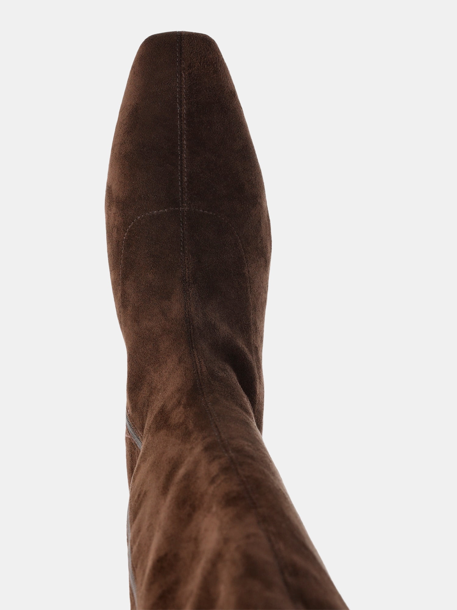 Scoop Women's Faux Suede Knee High Stretch Block Heel Boots (Wide Width Available)