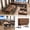 47.2"L-Walnut, variant on Conference Room Table with Wheels Set of 8, 70.9" Folding Conference Meeting Training Tables for Office Classroom Dark Grey