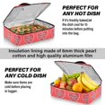 thumbnail image 5 of Iauyy Casserole Carrier for Hot Food Insulated Casserole Travel Carry Bag with Lid Food Warmer Bag for Party/Picnic,A-red, 5 of 7