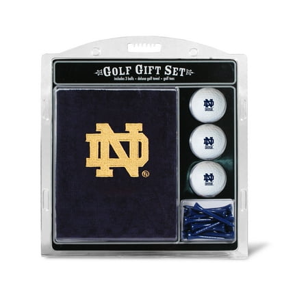 Team Golf NCAA Notre Dame Fighting Irish Embroidered Golf Towel, 3 Golf Ball, and Golf Tee