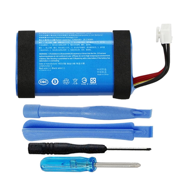 Batterie Li-Polymer 6000mAh 3.7V Type P5542100-P Pour Enceinte JBL Pulse 3