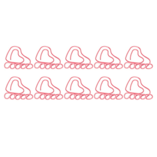 100 Pcs Trombones, Trombones en Acier Inoxydable Antidérapants en Forme de Pied pour Signets et Documents de Bureau