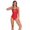 Red/Nvay, variant on Adoretex Girl's/Women's Guard Cross Back One Piece Swimsuit (FGP07) - Red - 44