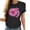 Black, variant on Plus Size Tops Ladies' Round-neck Breast Printed Short-sleeved T-shirt Top Pink S