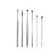thumbnail image 2 of Ear Picks Sticks Cuchara de acero inoxidable Oído Removedor de cera Lavable Viaje Polidado Curette Pickers Herramientas para el hogar Azul 6pcs Inevent CE001348-02, 2 of 7
