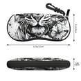 thumbnail image 2 of Xecao Tiger Butterfly Floral Art for Eyeglass Case Soft Shell, Portable Sunglass Case, Fashionable Eyeglass Case with Zipper, Lightweight, 2 of 6